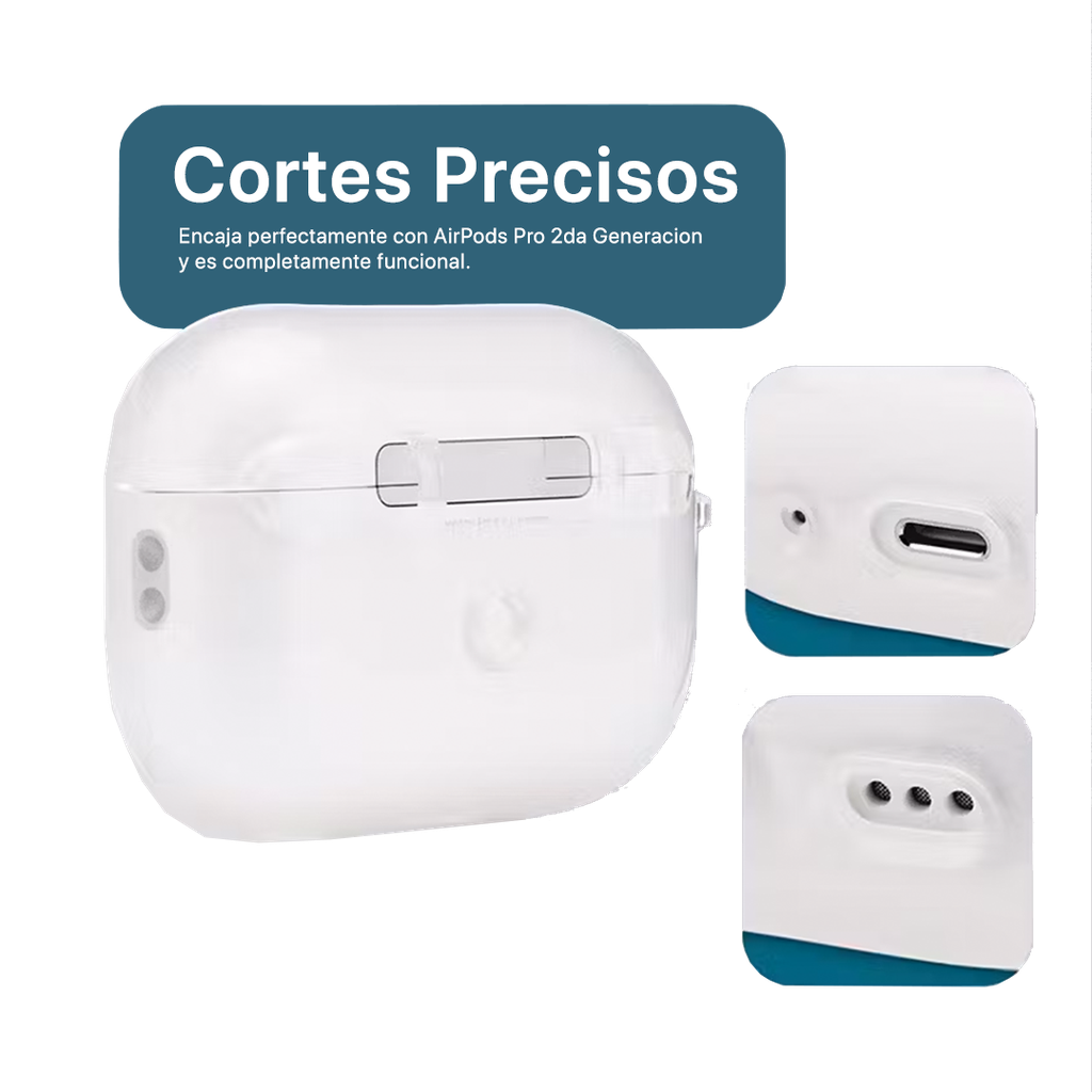 Case-Mate Tough Funda para AirPods Pro 2/1 - Transparente