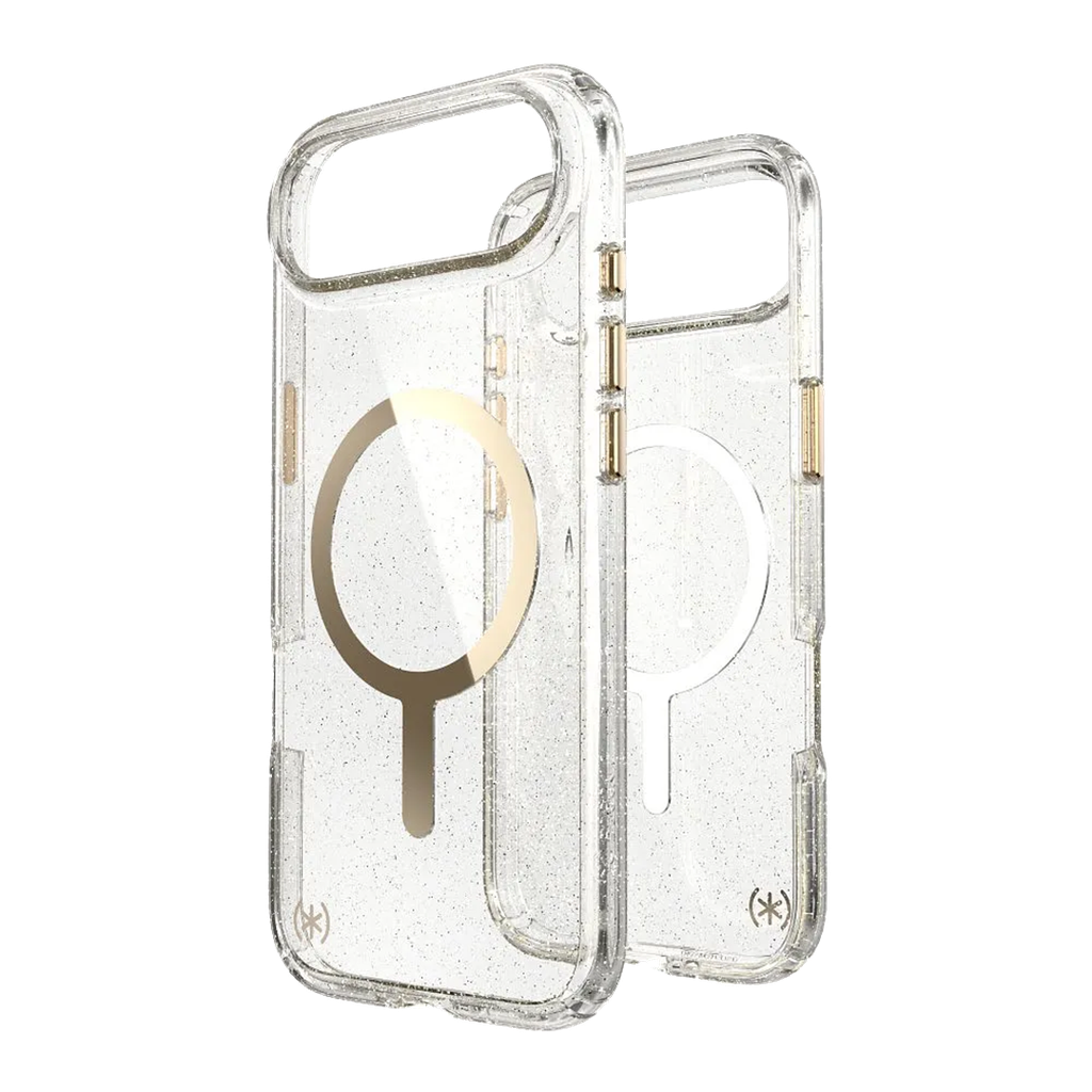 Speck Presidio Lux con MagSafe para iPhone 17 Air -Glitter/Oro Metalico