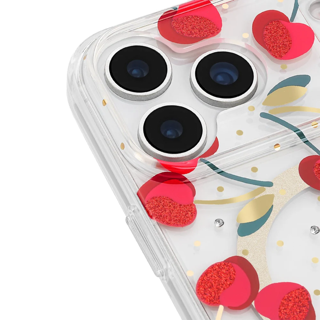 Kate Spade (Exclusivo Apple) Funda Protectora con MagSafe para iPhone 17 Pro Max - Cereza