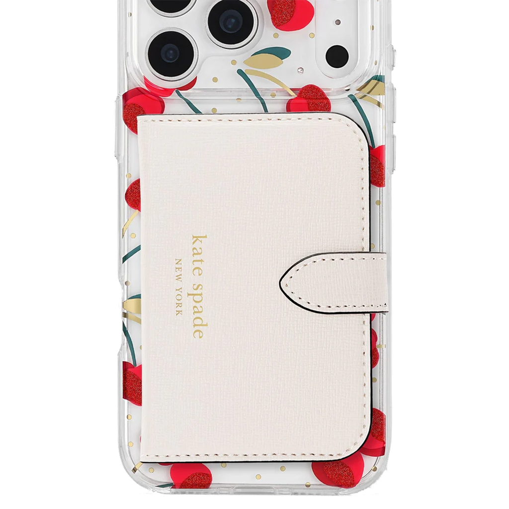 Kate Spade (Exclusivo Apple) Funda Protectora con MagSafe para iPhone 17 Pro Max - Cereza