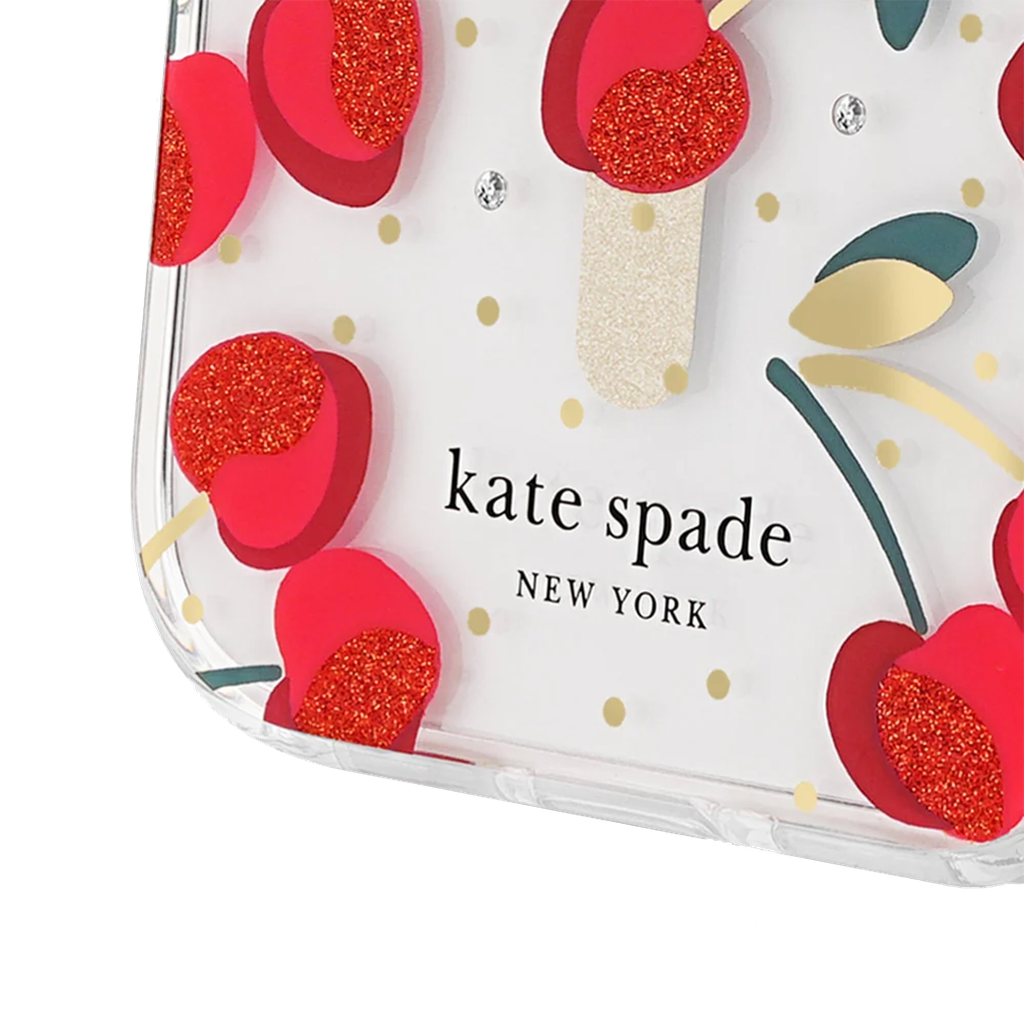 Kate Spade (Exclusivo Apple) Funda Protectora con MagSafe para iPhone 17 Pro Max - Cereza