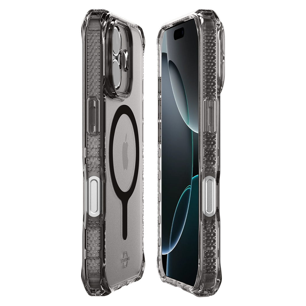 ItSkins Hybrid R Vapor Funda con MagSafe para iPhone 17 - Humo