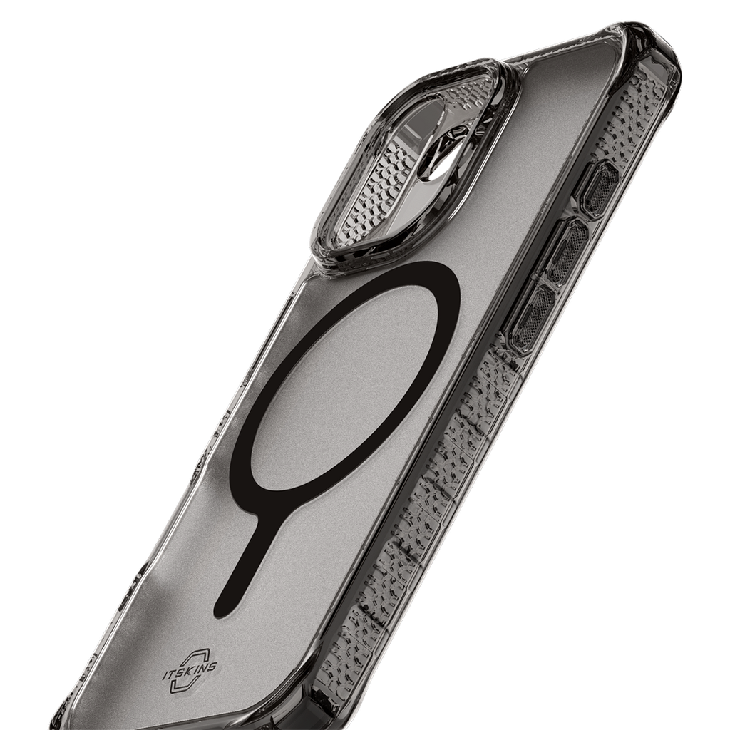 ItSkins Hybrid R Vapor Funda con MagSafe para iPhone 17 - Humo