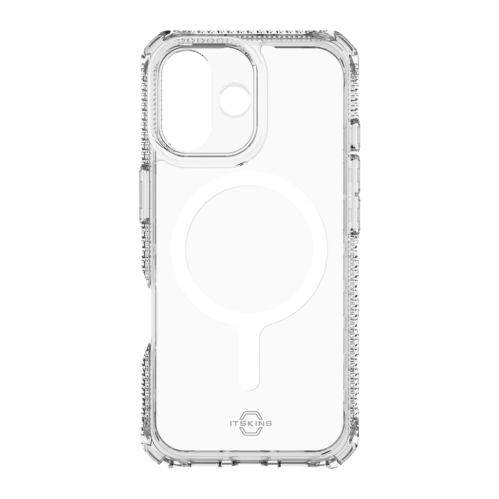 ItSkins Hybrid R Funda Transparente con MagSafe para iPhone 17 - Transparente