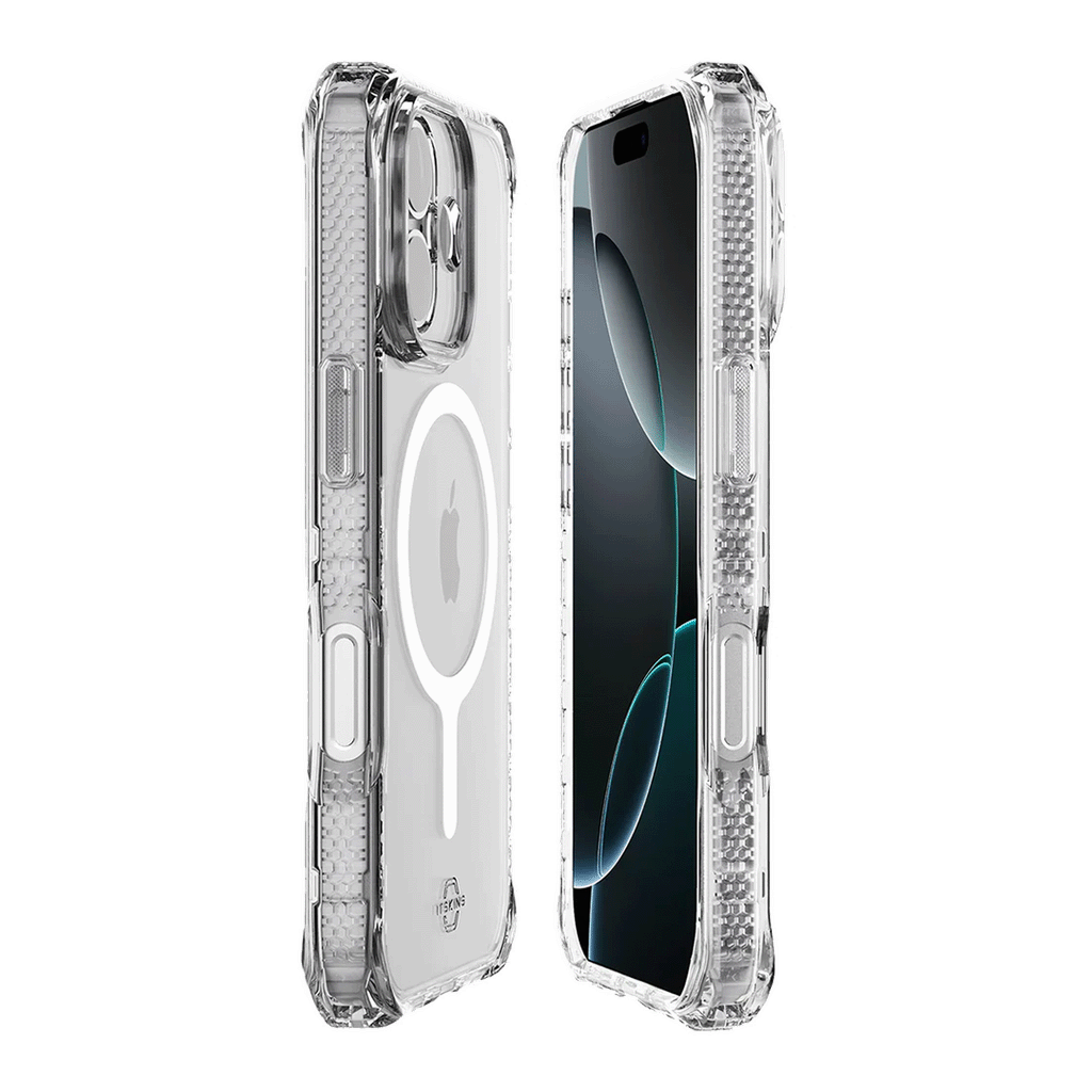 ItSkins Hybrid R Funda Transparente con MagSafe para iPhone 17 - Transparente