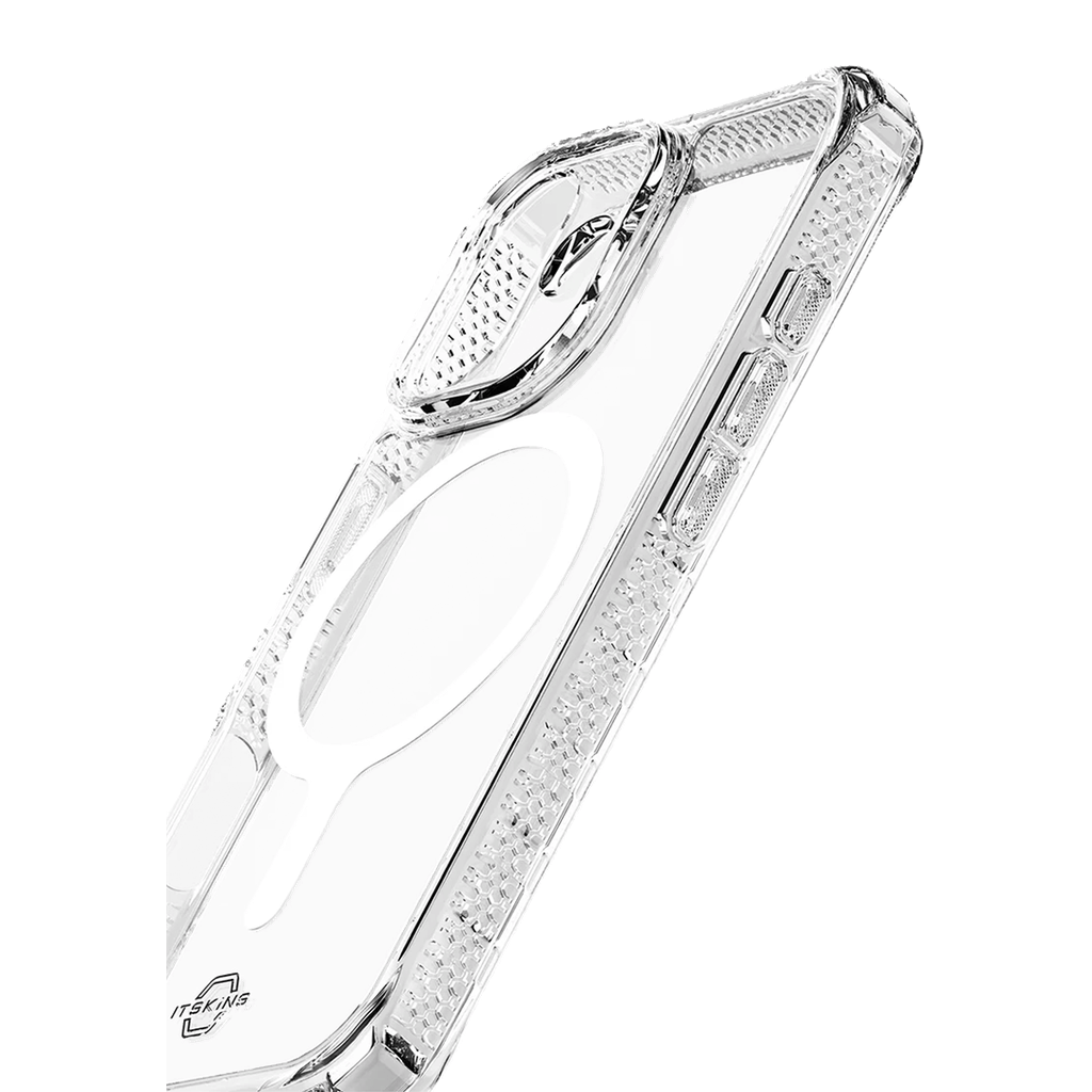 ItSkins Hybrid R Funda Transparente con MagSafe para iPhone 17 - Transparente