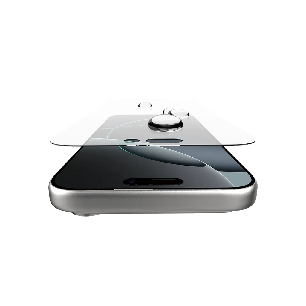 ItSkins Hybrid Defense Glass Protector de Pantalla con Removedor de Polvo Adapter para iPhone 17 Pro - Transparente