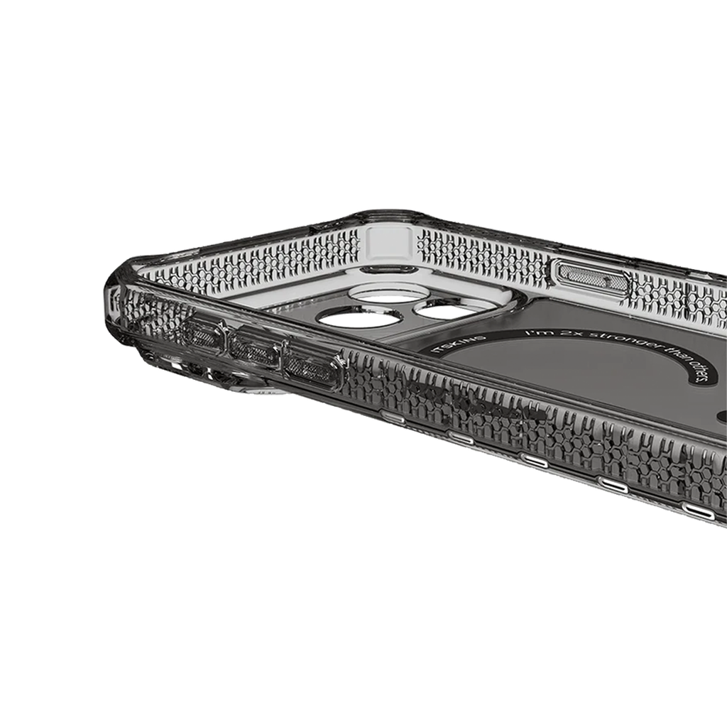 ItSkins Hybrid R Vapor Funda con MagSafe para iPhone 17 Pro Max - Humo