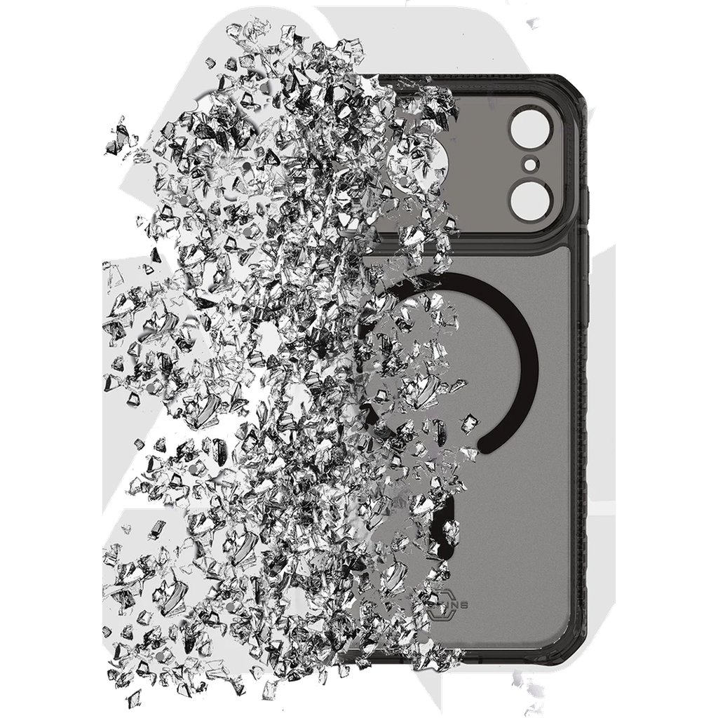 ItSkins Hybrid R Vapor Funda con MagSafe para iPhone 17 Pro Max - Humo