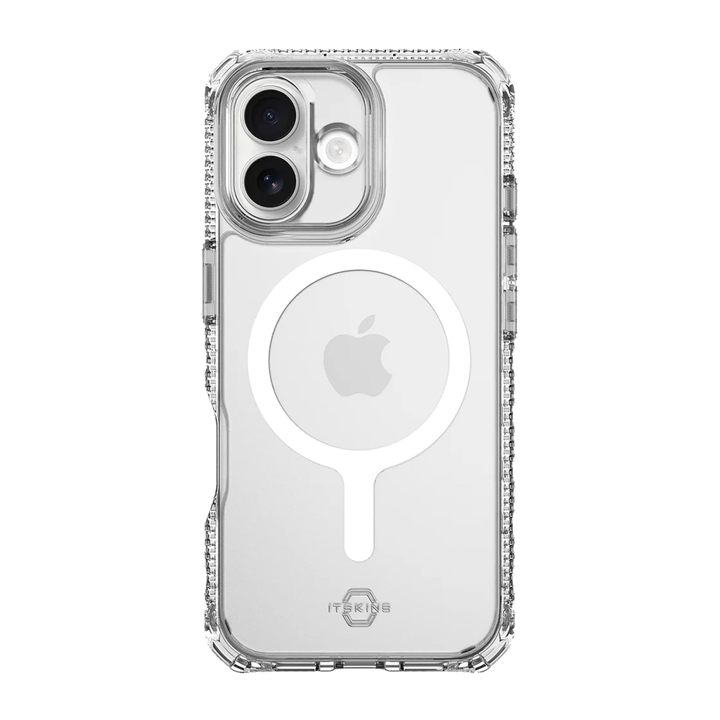 ItSkins Hybrid R Vapor Stand Funda con MagSafe para iPhone 17 - Transparente
