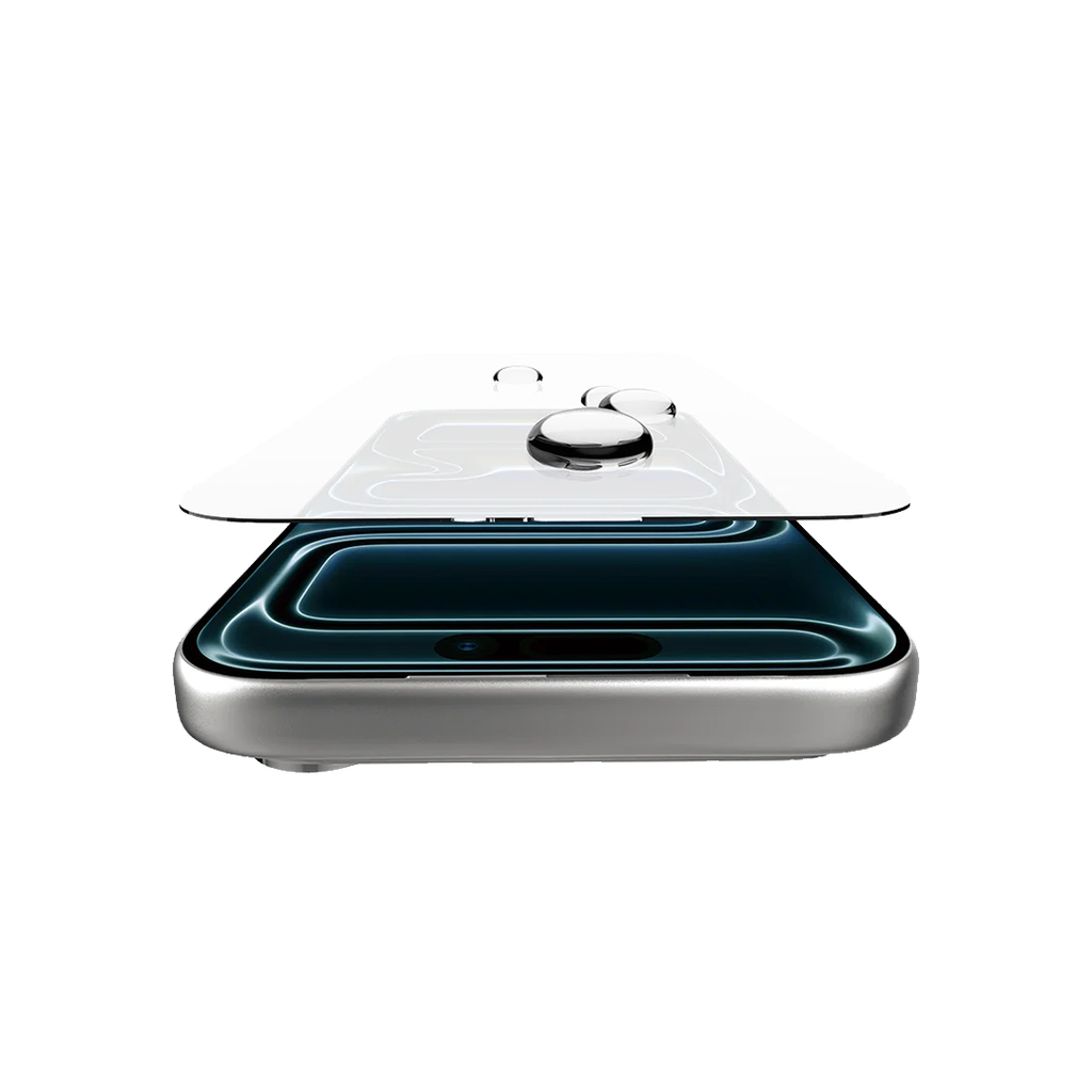 ItSkins Hybrid Defense Protector de Pantalla de Vidrio con Removedor de Tierra para iPhone 17 - Transparente