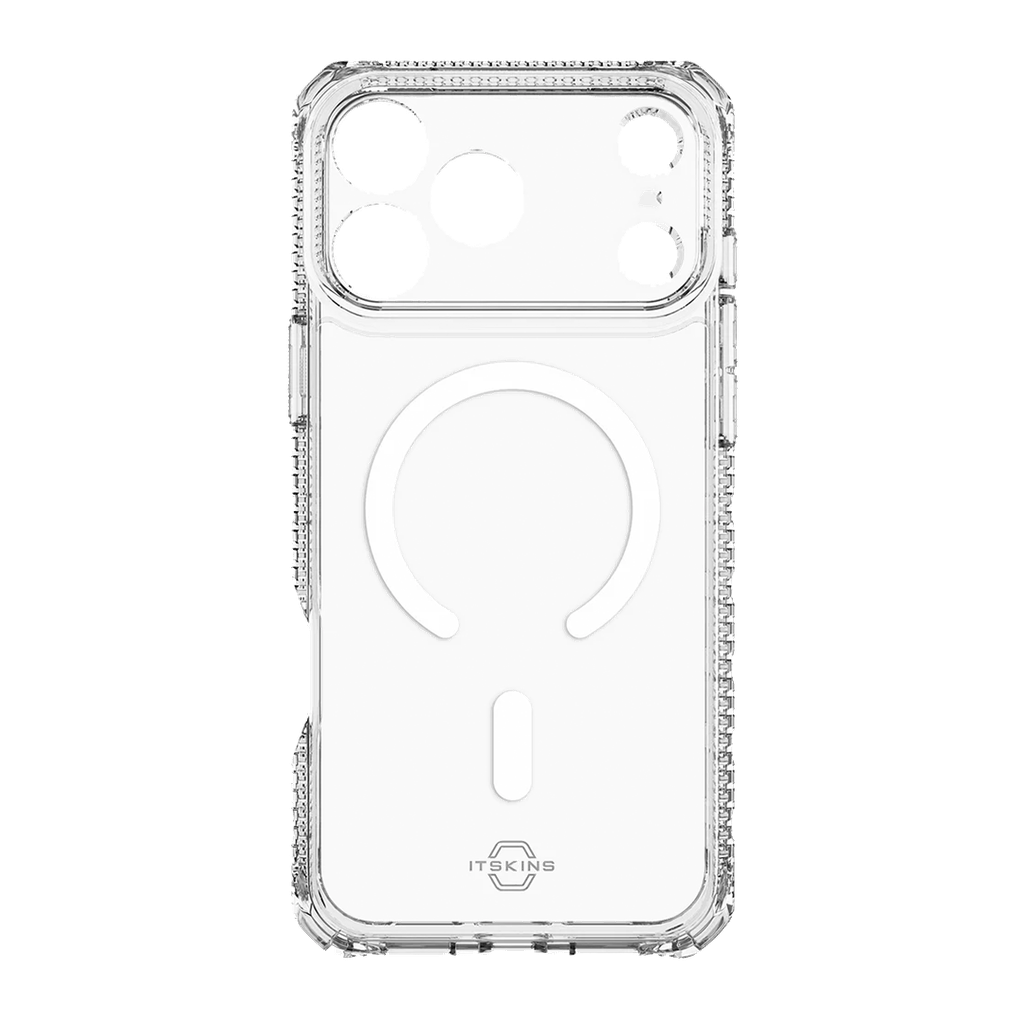 ItSkins Hybrid R Funda Transparente con MagSafe para iPhone 17 Pro - Transparente