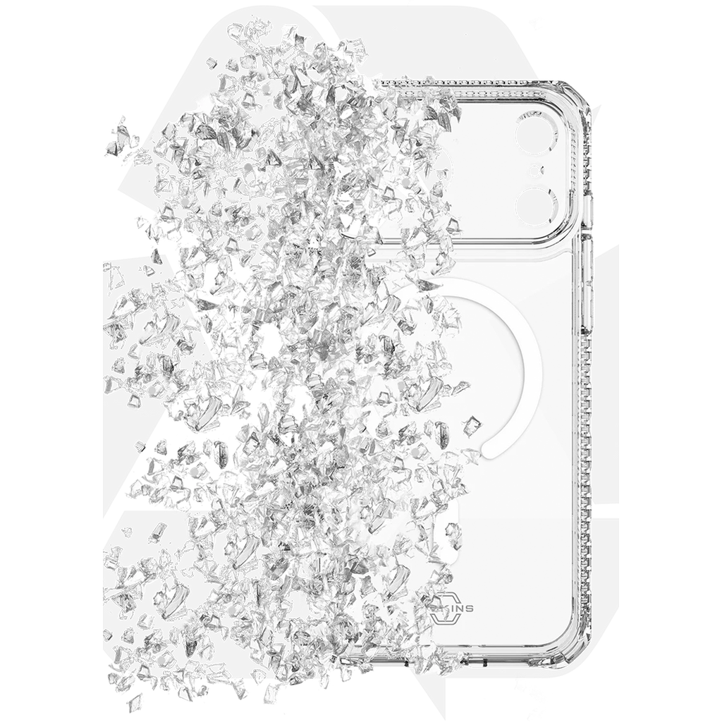 ItSkins Hybrid R Funda Transparente con MagSafe para iPhone 17 Pro - Transparente