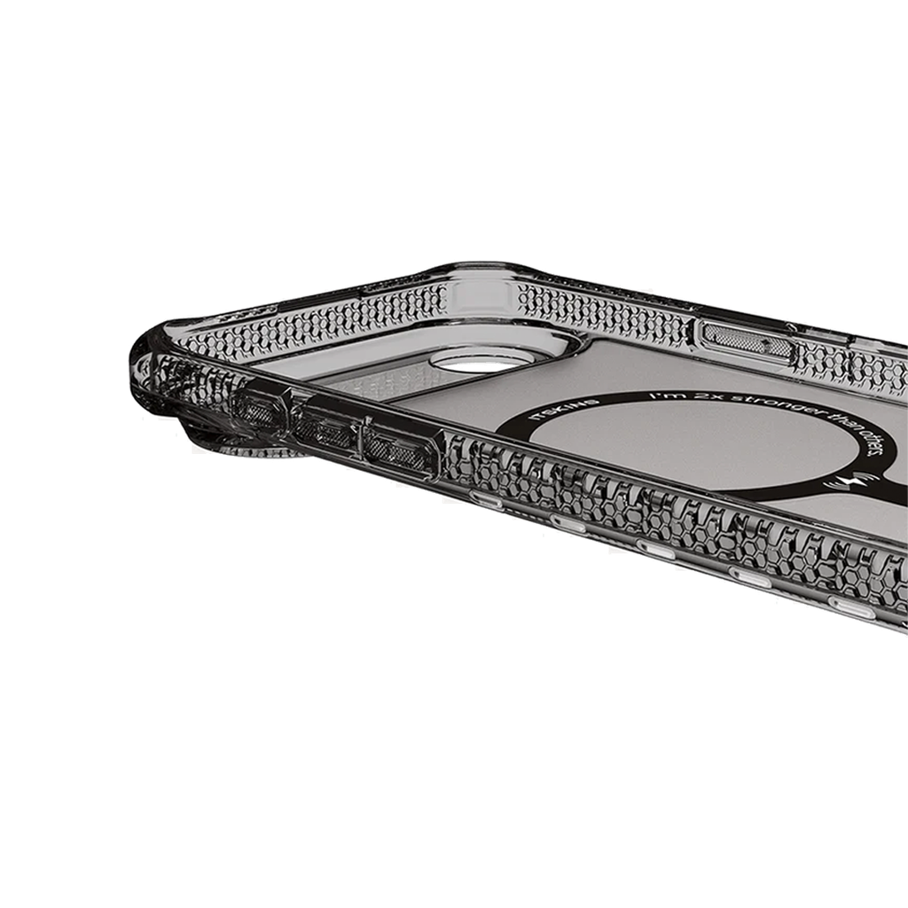 ItSkins Hybrid R Vapor Funda con MagSafe para iPhone 17 Air - Humo