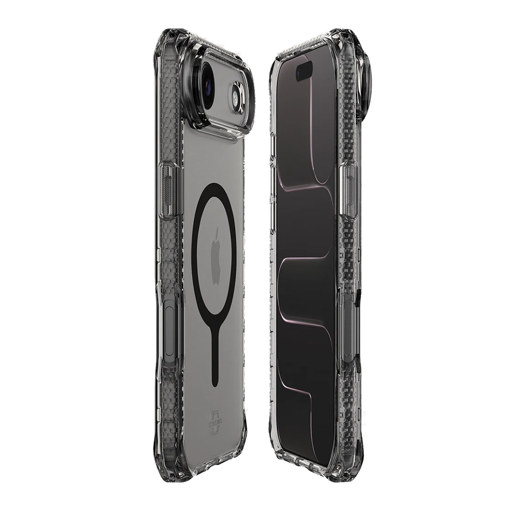 ItSkins Hybrid R Vapor Funda con MagSafe para iPhone 17 Air - Humo