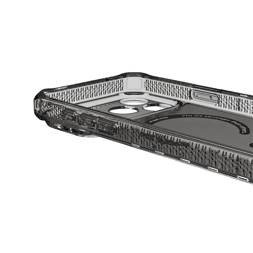 ItSkins Hybrid R Vapor Funda con MagSafe para iPhone 17 Pro - Humo