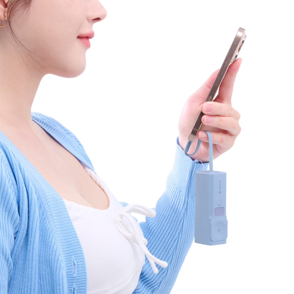 Adam Elements VIONTA P5 Pro 5 en 1 Banco de Carga Pocket 5000mAh - Azul