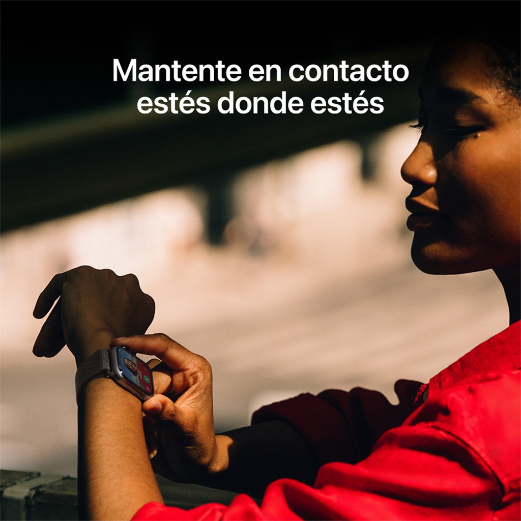 Apple Watch Series 11 (GPS) 46 mm - Caja de Aluminio Negro Azabache - Banda Deportiva Negra - M/L