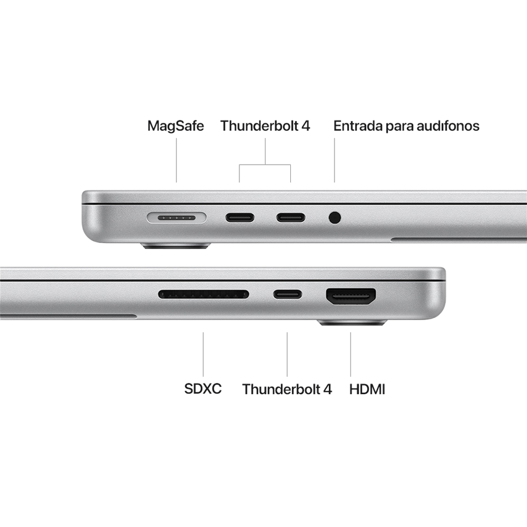 MacBook Pro 14" M5 - 10 CPU, 10 GPU, 16GB, 512GB - Plata