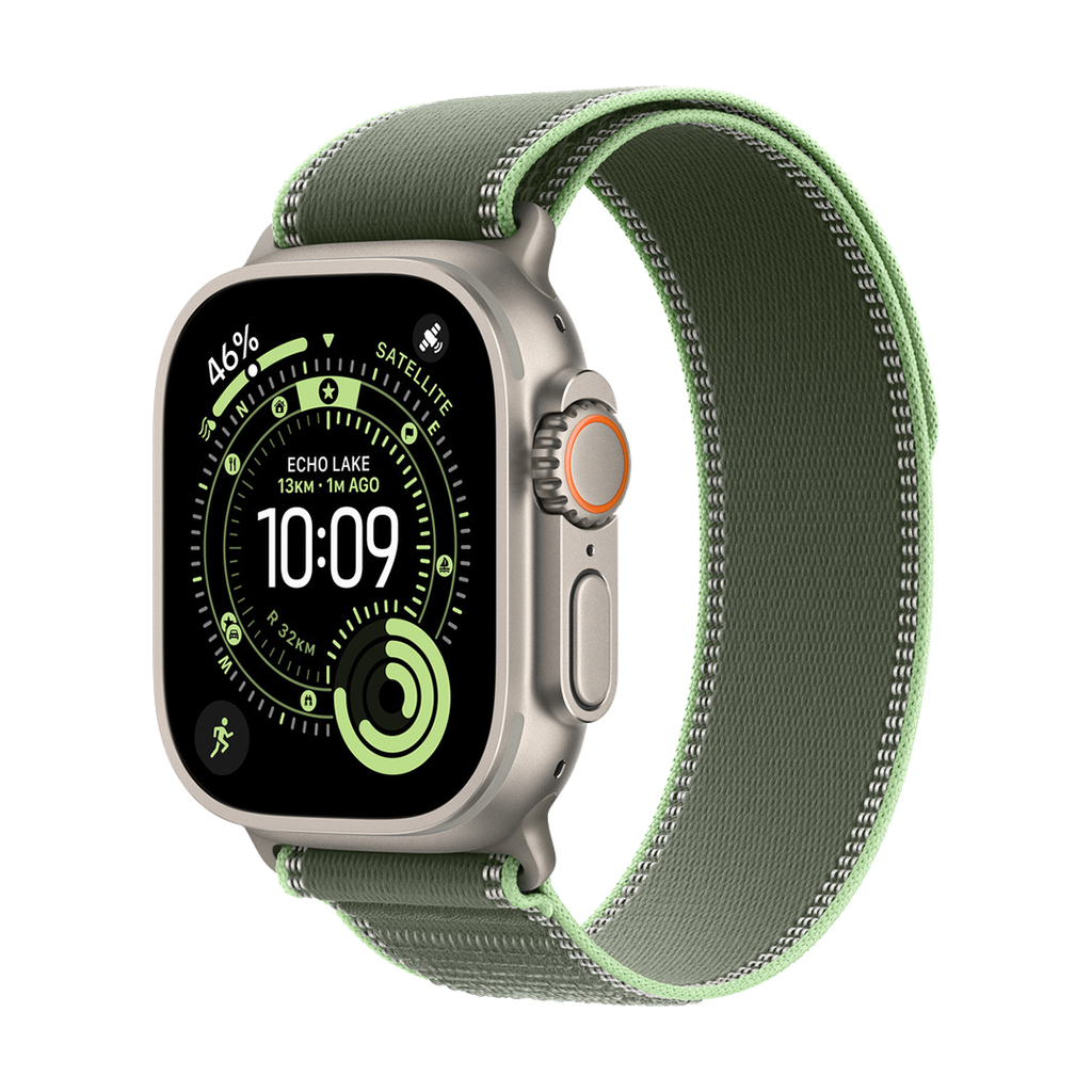 49mm Green/Neon Trail Loop - S/M - Black Titanium Finish