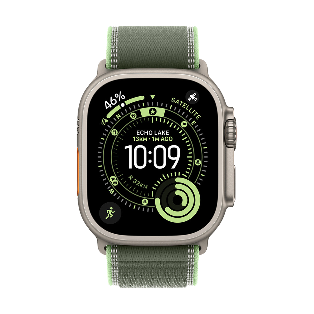 49mm Green/Neon Trail Loop - S/M - Black Titanium Finish