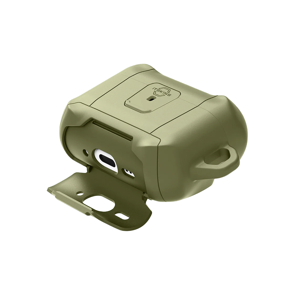 Funda Hybrid Stand Pro de Itskins para AirPods Pro 3 - Verde oliva