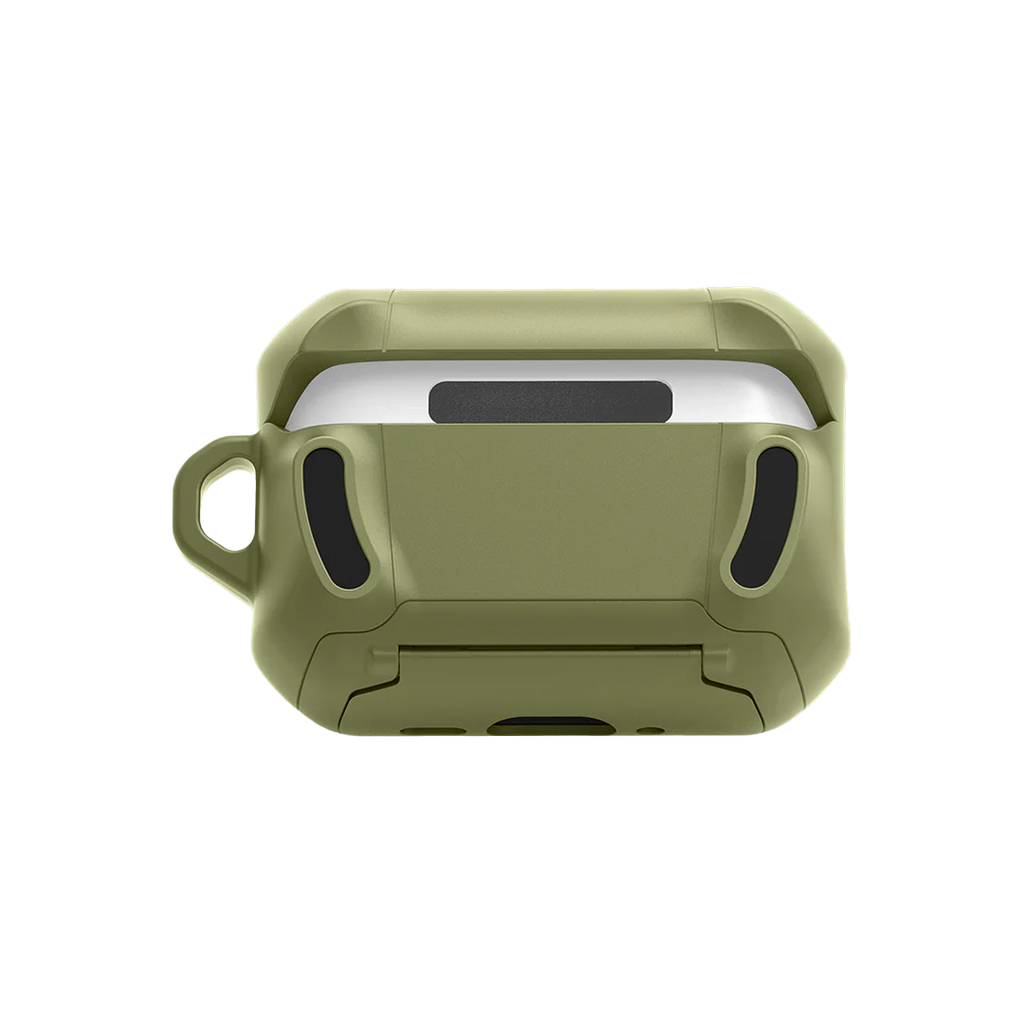 Funda Hybrid Stand Pro de Itskins para AirPods Pro 3 - Verde oliva