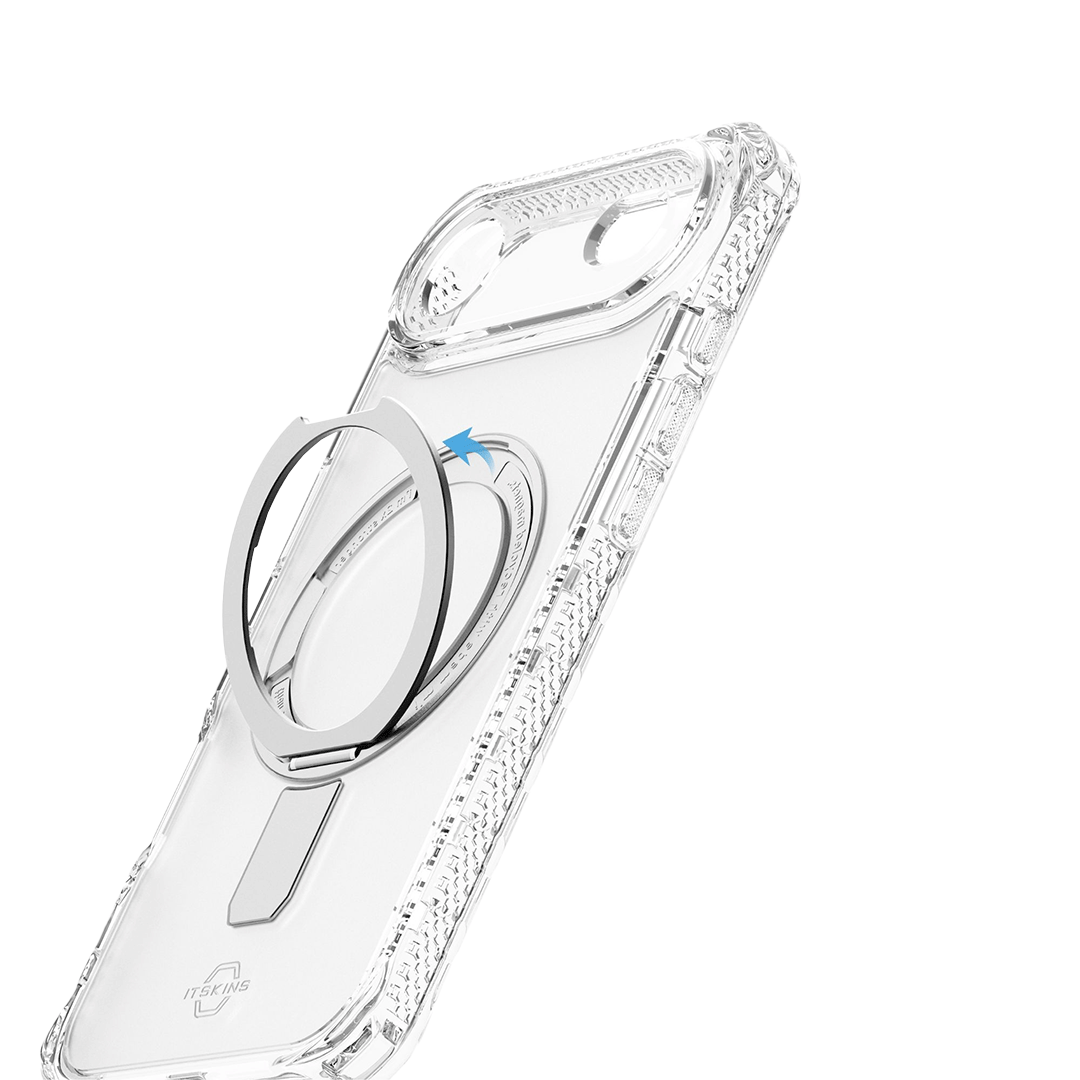 Funda Hybrid R Vapor Stand transparente con MagSafe de ItSkins para iPhone Air