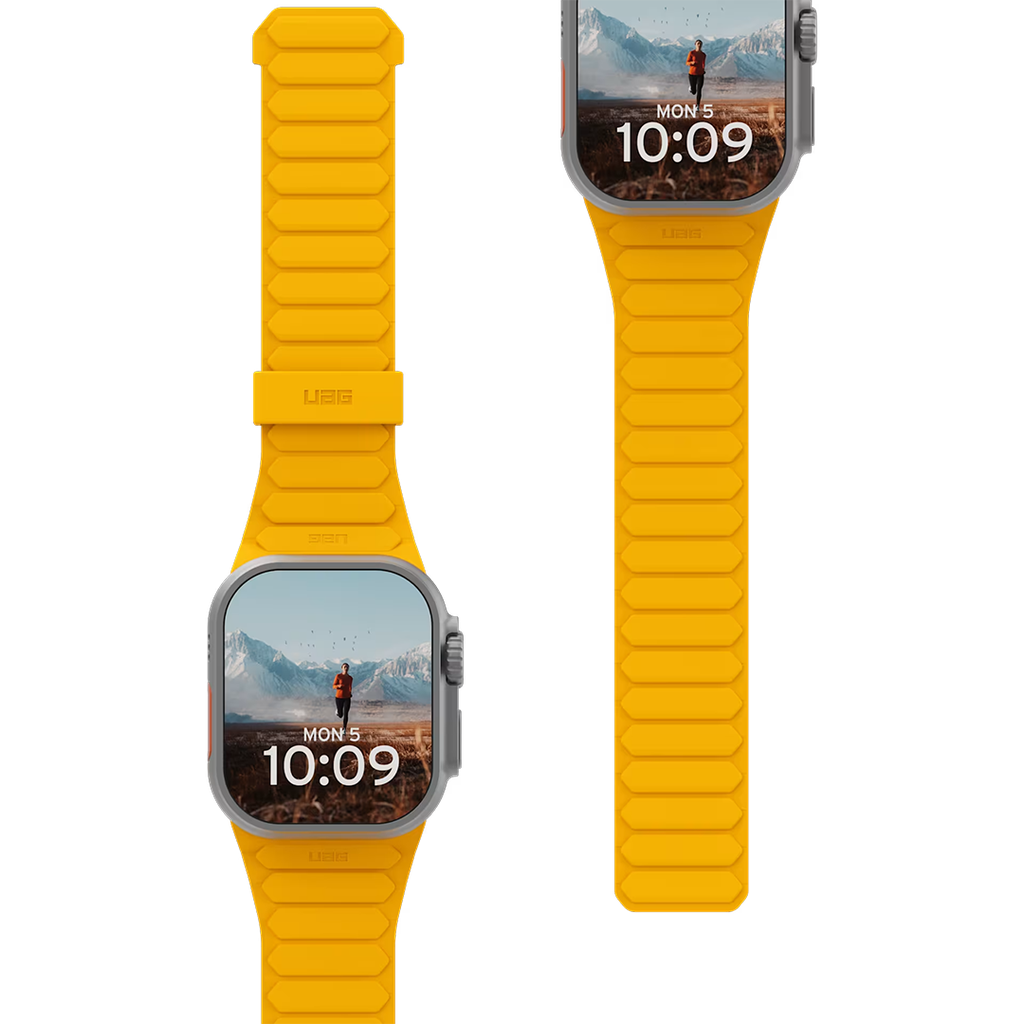 Banda Pathfinder amarilla y negra de UAG para caja de 49 mm