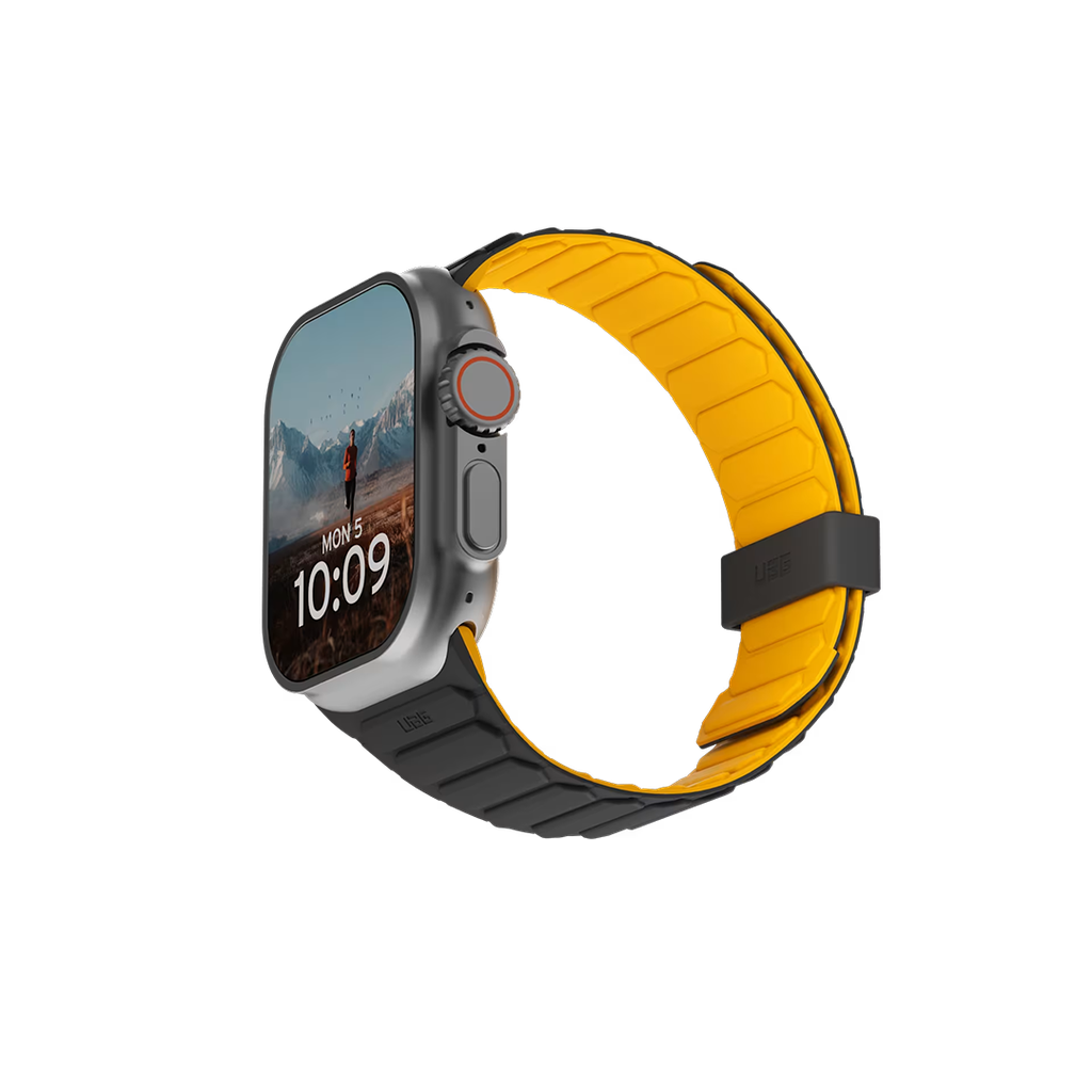 Banda Pathfinder amarilla y negra de UAG para caja de 49 mm