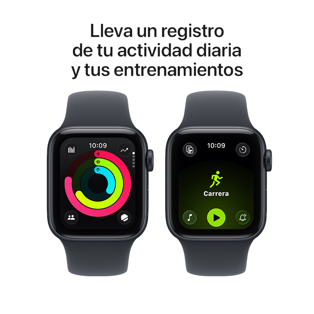 DIA L - Apple Watch SE 3 (GPS) 44mm - Caja de Aluminio Medianoche - Banda Deportiva Medianoche - M/L
