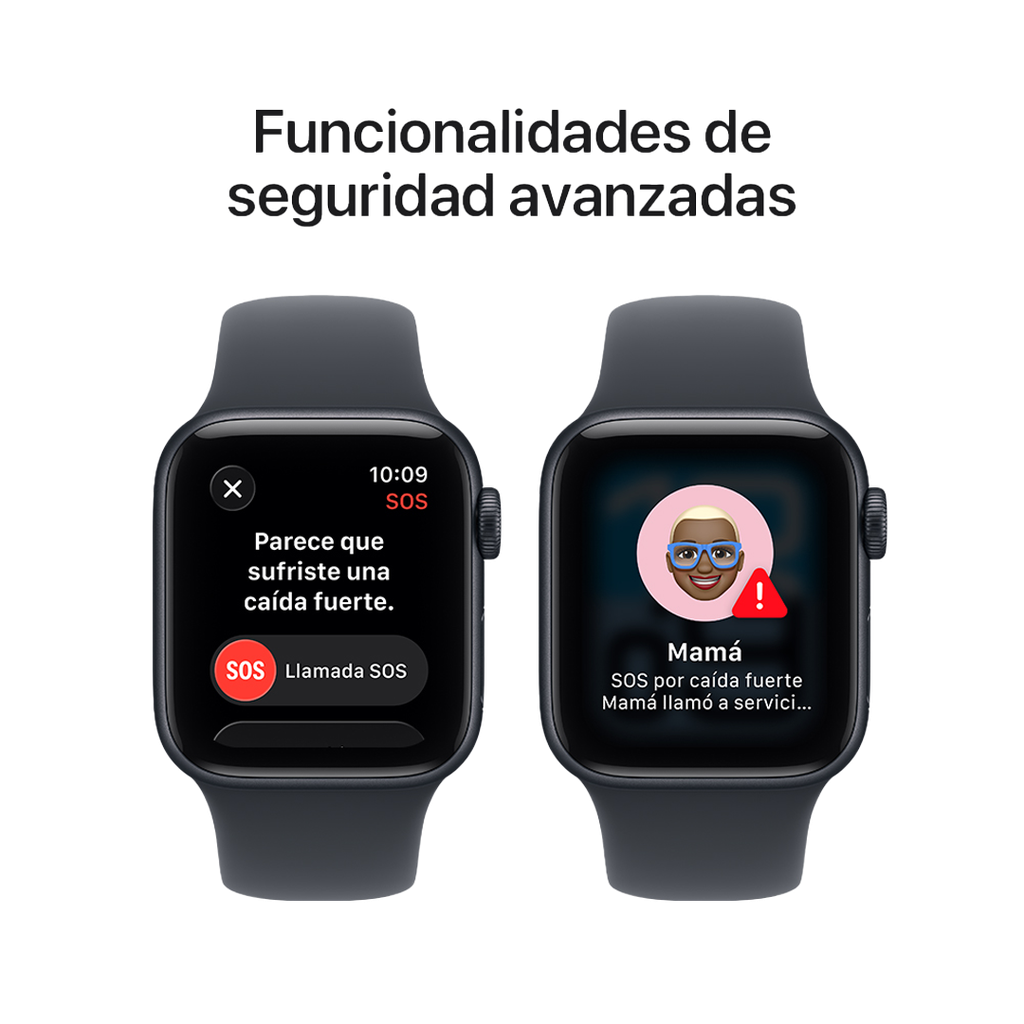 DIA L - Apple Watch SE 3 (GPS) 44mm - Caja de Aluminio Medianoche - Banda Deportiva Medianoche - M/L