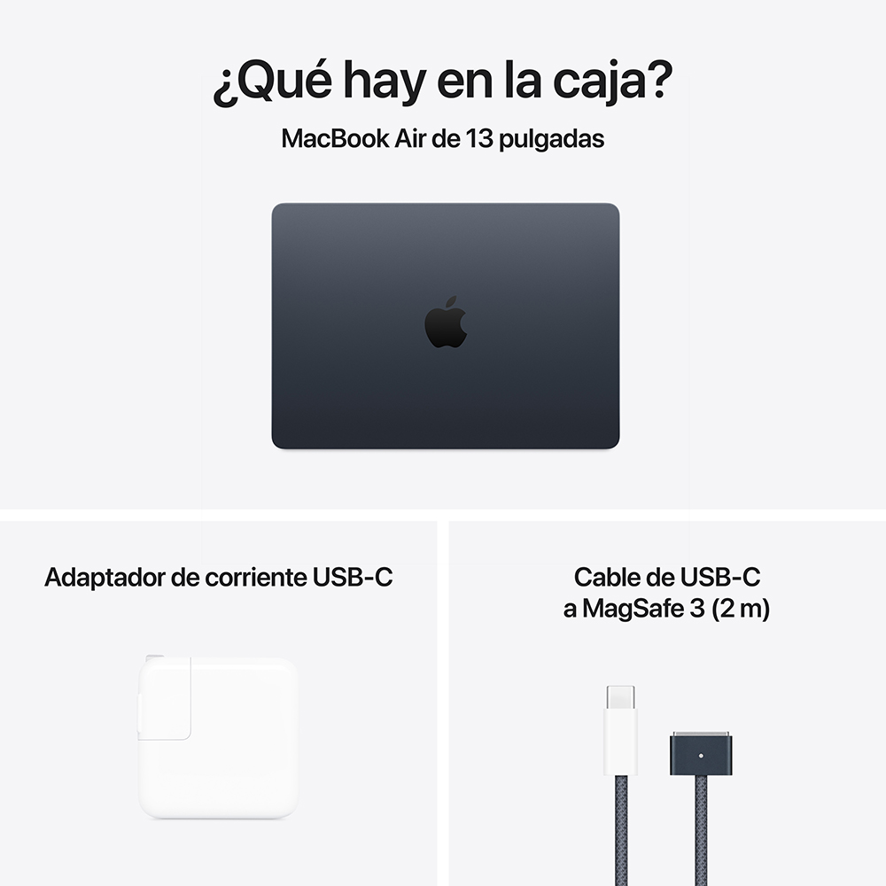 DIA L - MacBook Air 13" M4 - 10 CPU, 8 GPU, 16GB, 256GB - Medianoche