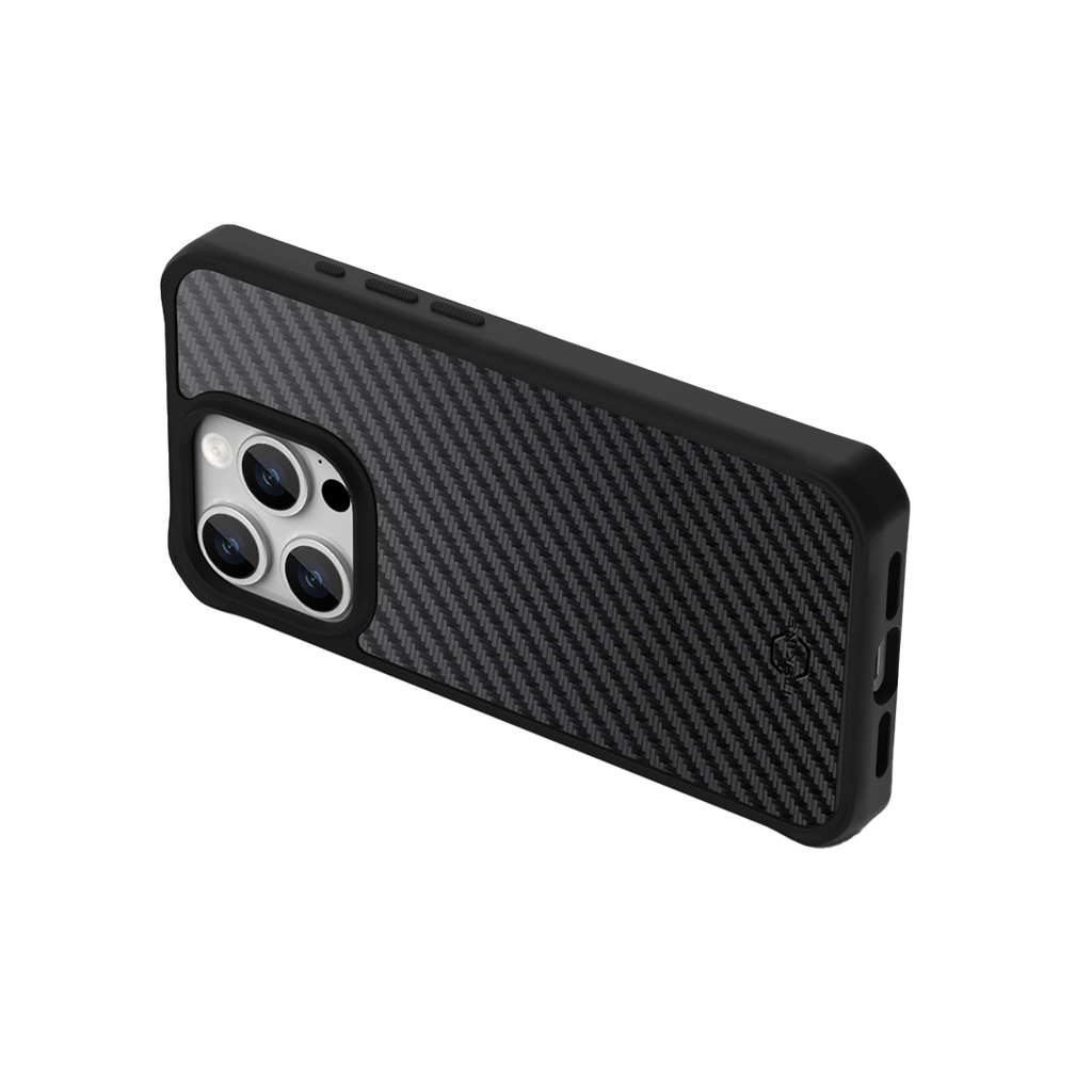 ItSkins Ballistic R Nylon Funda con MagSafe para iPhone 15 Pro Max - Negro