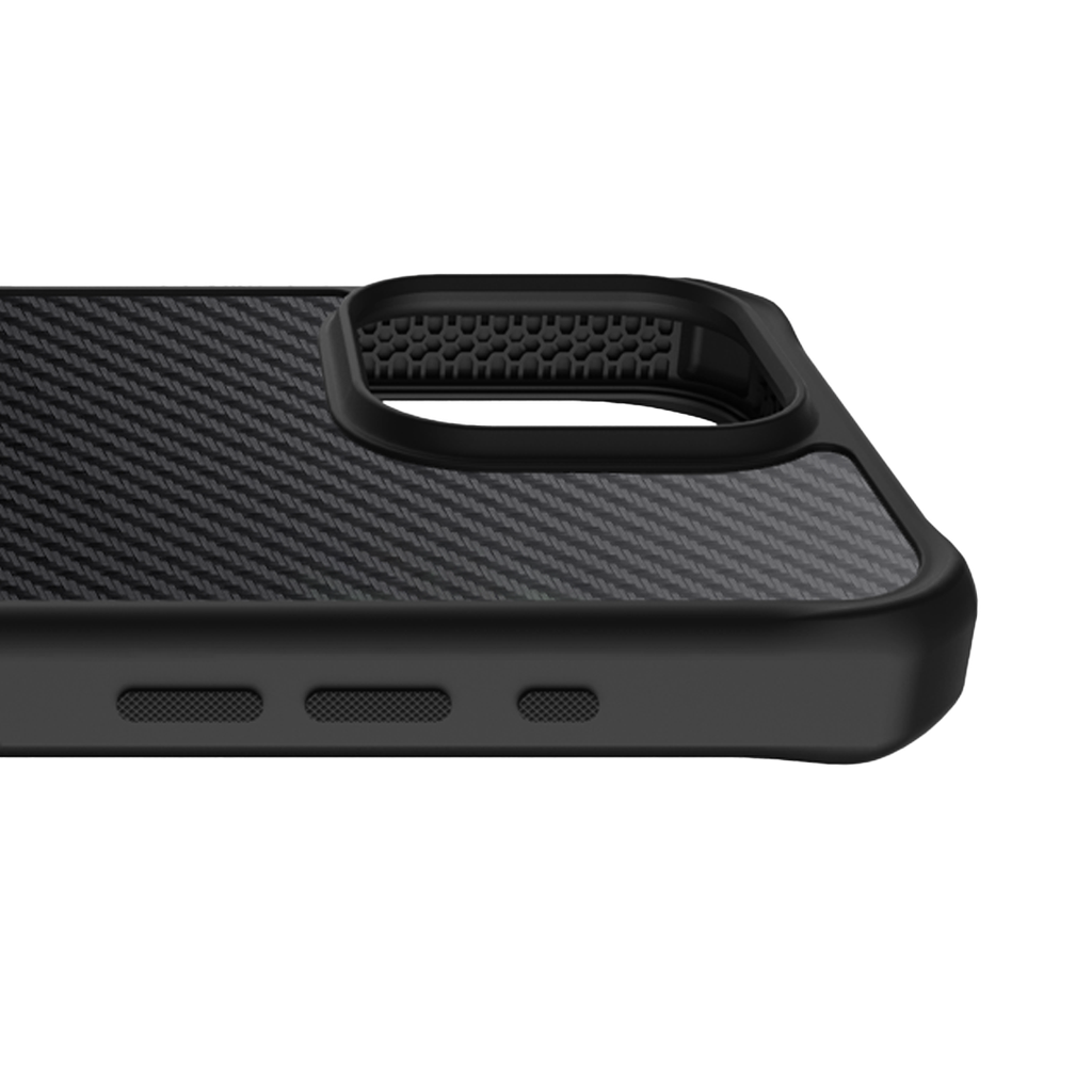 ItSkins Ballistic R Nylon Funda con MagSafe para iPhone 15 Pro Max - Negro