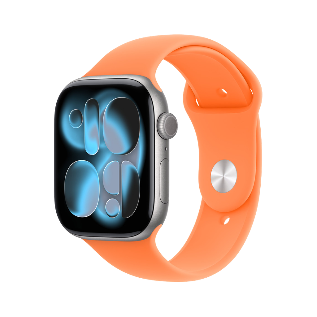 Banda deportiva naranja clementina de Apple para caja de 46 mm M/L