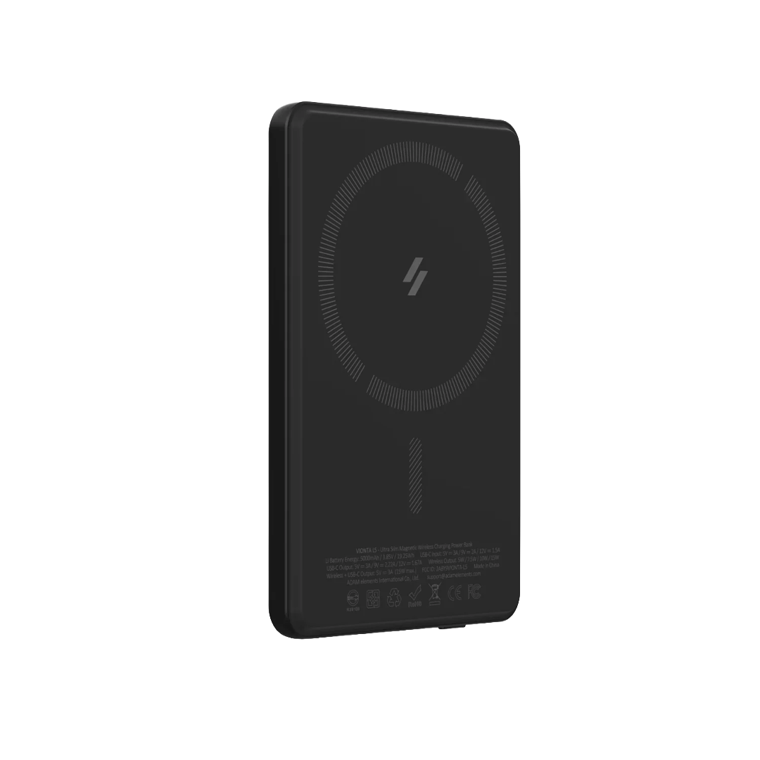 Batería externa Ultra Slim VIONTA L5 de Adam Elements - Negro