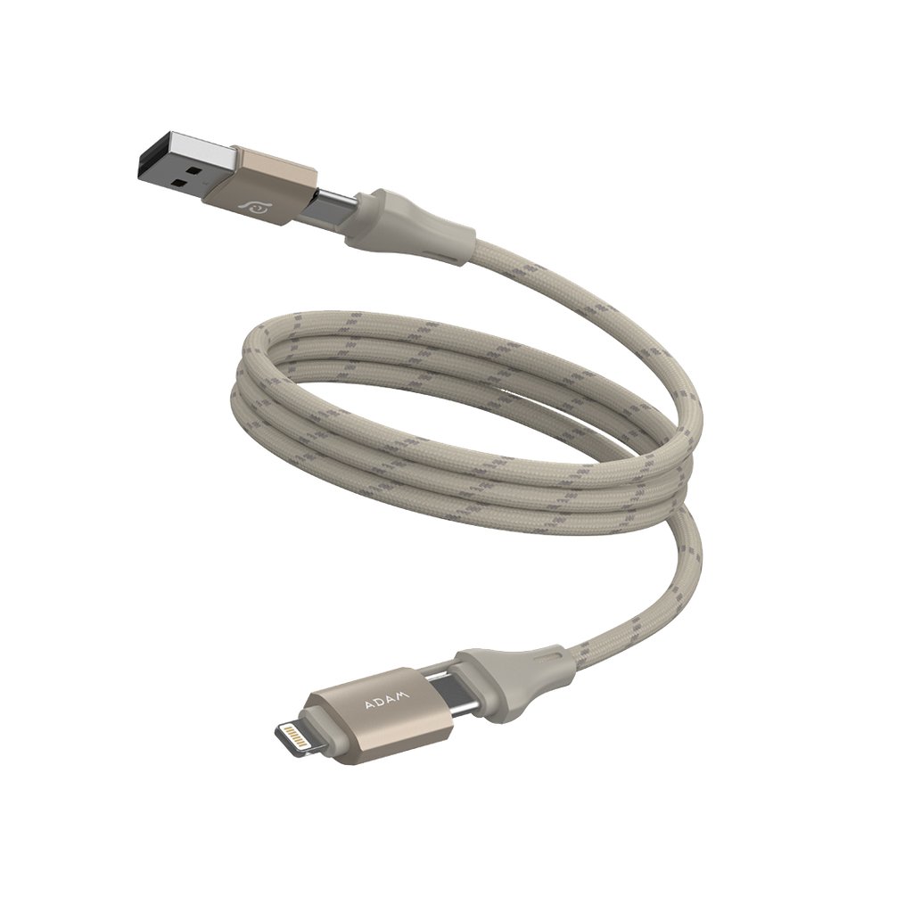 Cable de carga magnético PeAk MS401 4 en 1 de 60 W de Adam Elements - Titanio