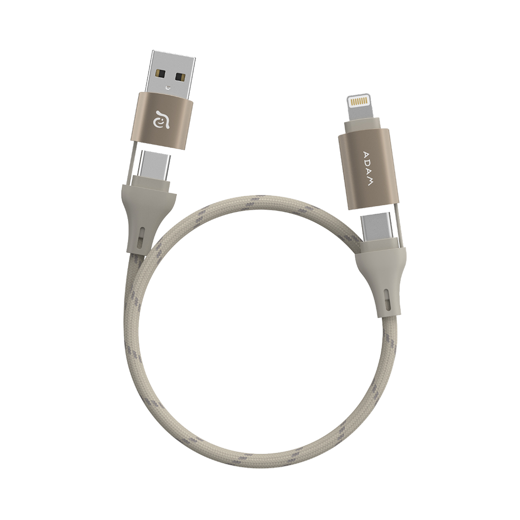 Cable de carga magnético PeAk MS401 4 en 1 de 60 W de Adam Elements - Titanio