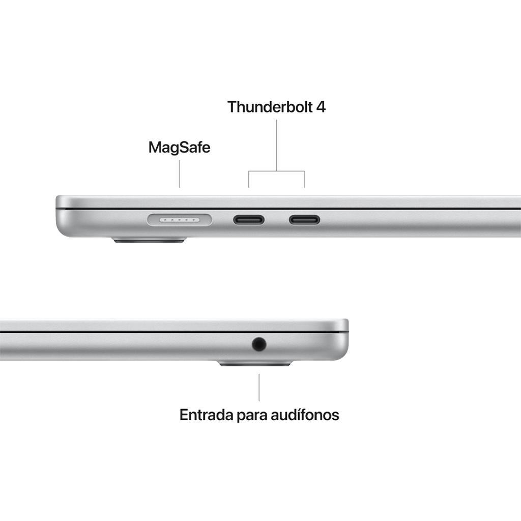 MacBook Air 15" M5 - 10 CPU, 10 GPU, 16GB, 512GB - Plata