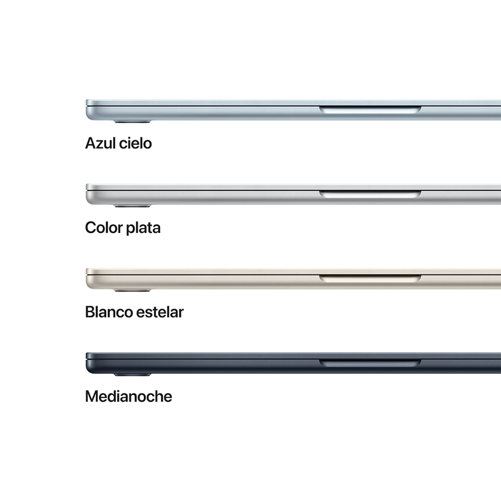 MacBook Air 15" M5 - 10 CPU, 10 GPU, 16GB, 1TB - Plata