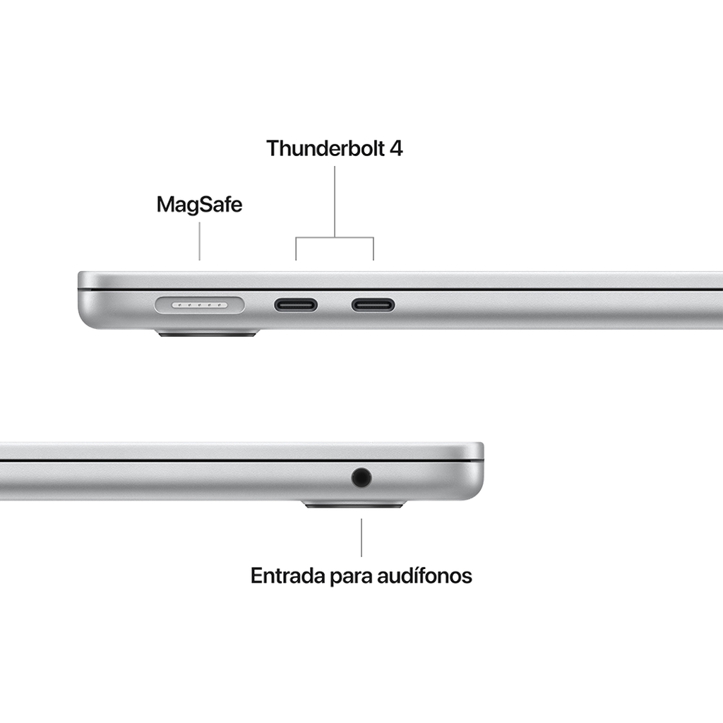 MacBook Air 15" M5 - 10 CPU, 10 GPU, 16GB, 1TB - Plata