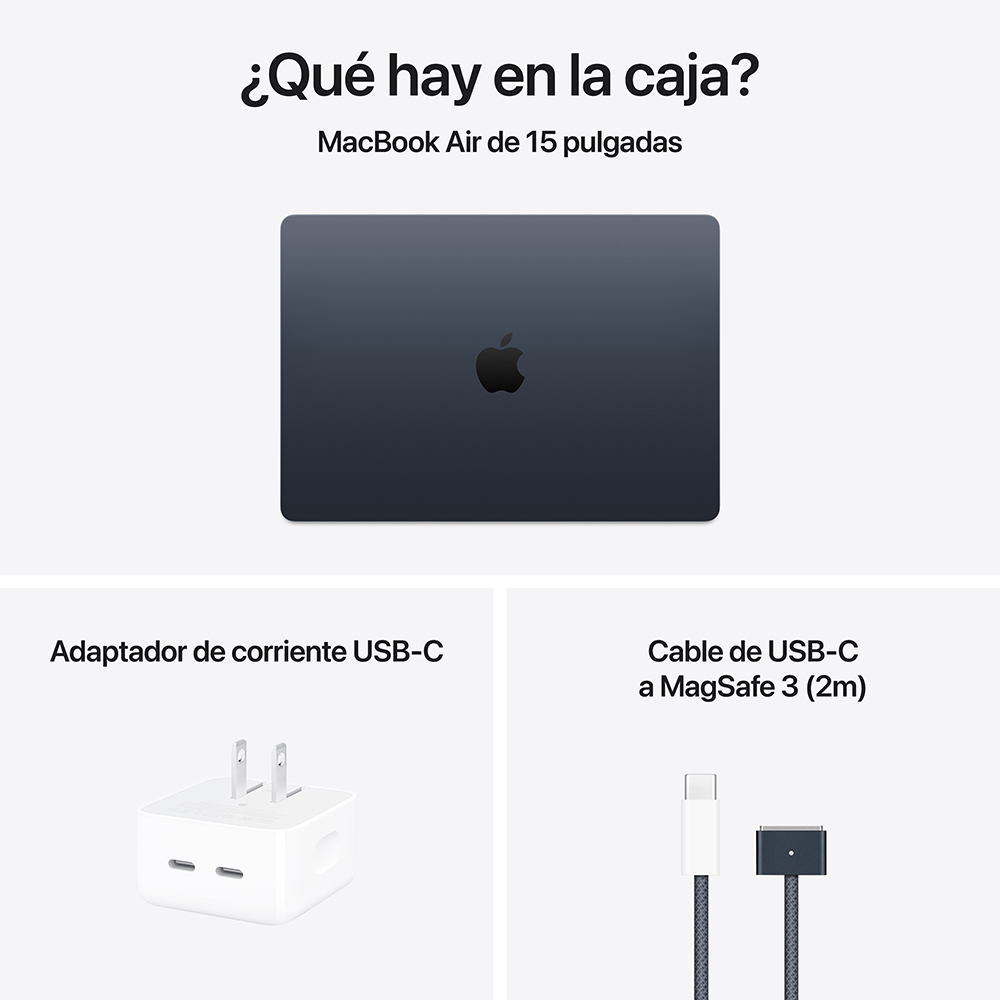 MacBook Air 15" M5 - 10 CPU, 10 GPU, 16GB, 512GB - Medianoche