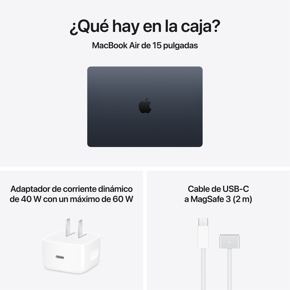 MacBook Air 15" M5 - 10 CPU, 10 GPU, 16GB, 512GB - Medianoche