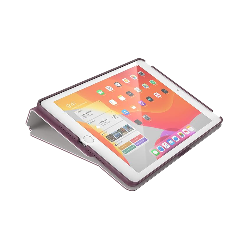 Speck (Exclusivo Apple) Balance Folio Funda para iPad 10.2" 7/8/9 Gen - Violeta Ciruela/Crushed Purple