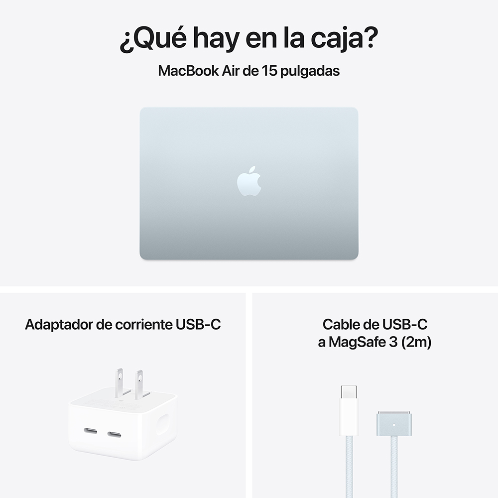 MacBook Air 15" M5 - 10 CPU, 10 GPU, 16GB, 512GB - Azul cielo