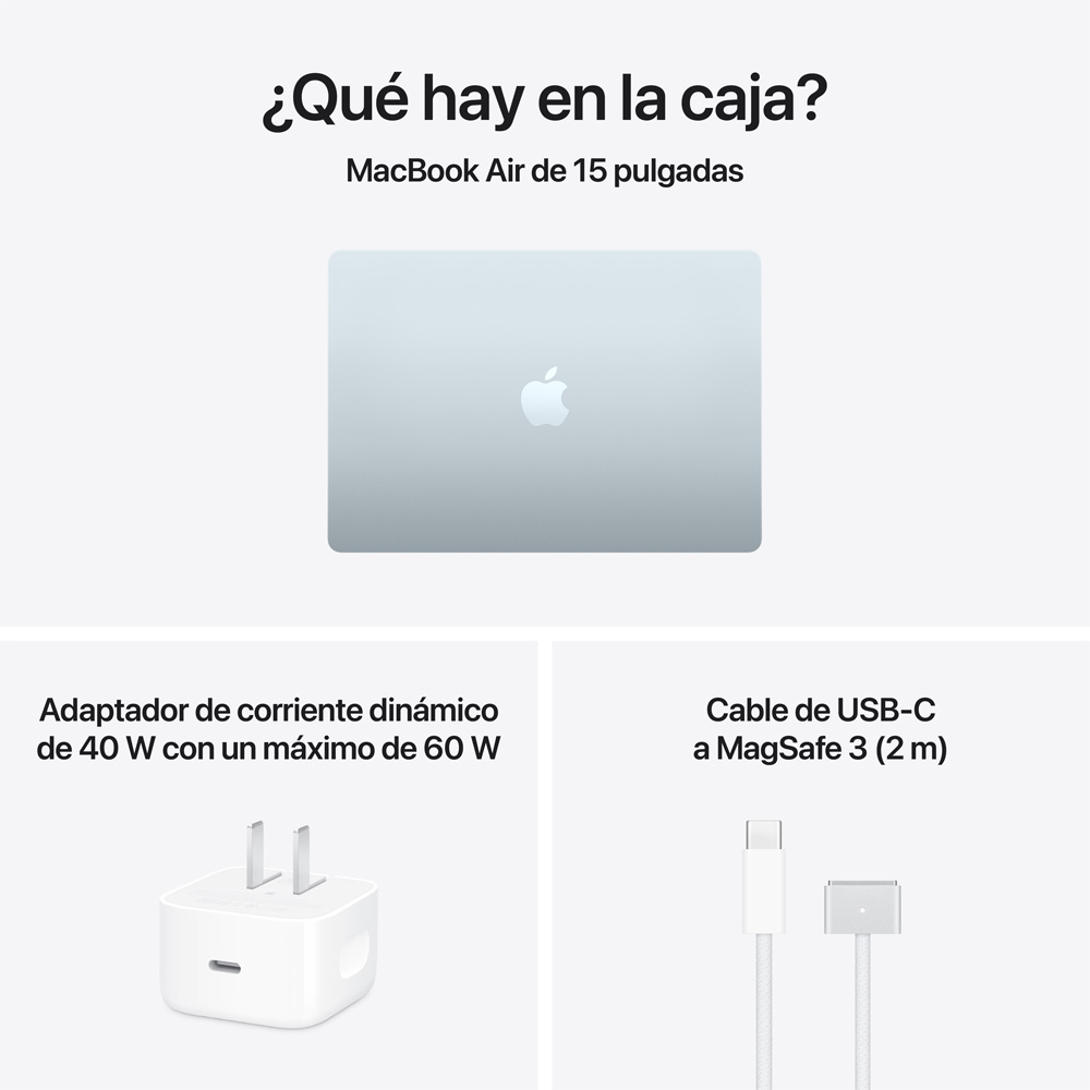 MacBook Air 15" M5 - 10 CPU, 10 GPU, 24GB, 1TB - Azul cielo