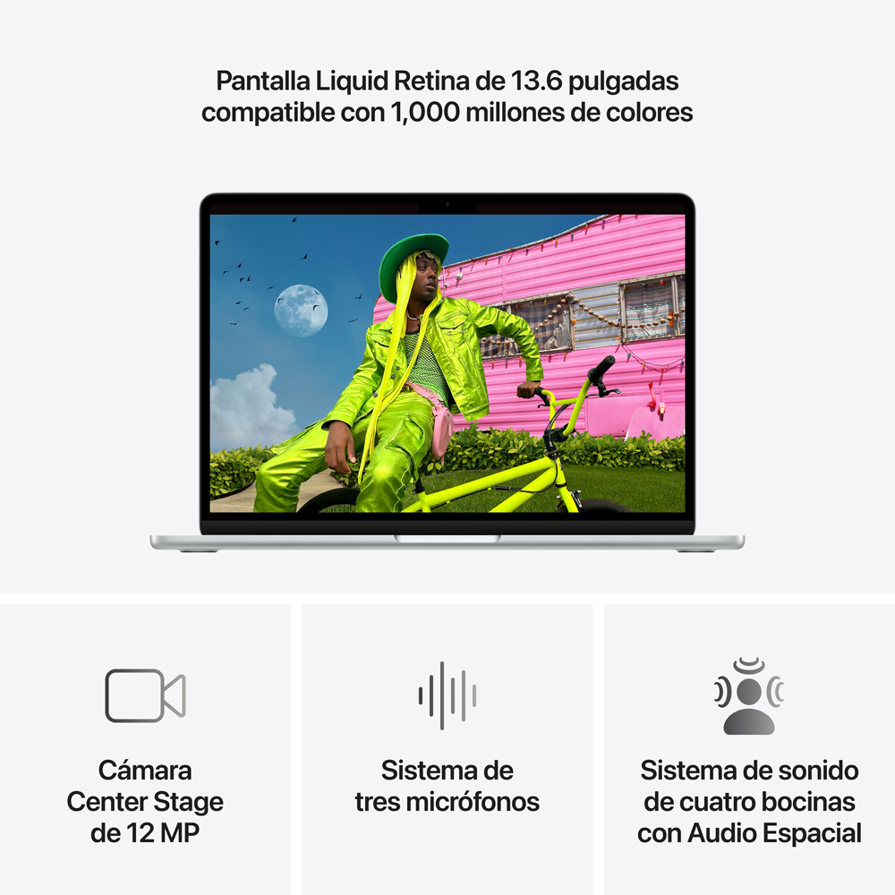 MacBook Air 13" M5 - 10 CPU, 10 GPU, 16GB, 1TB - Plata