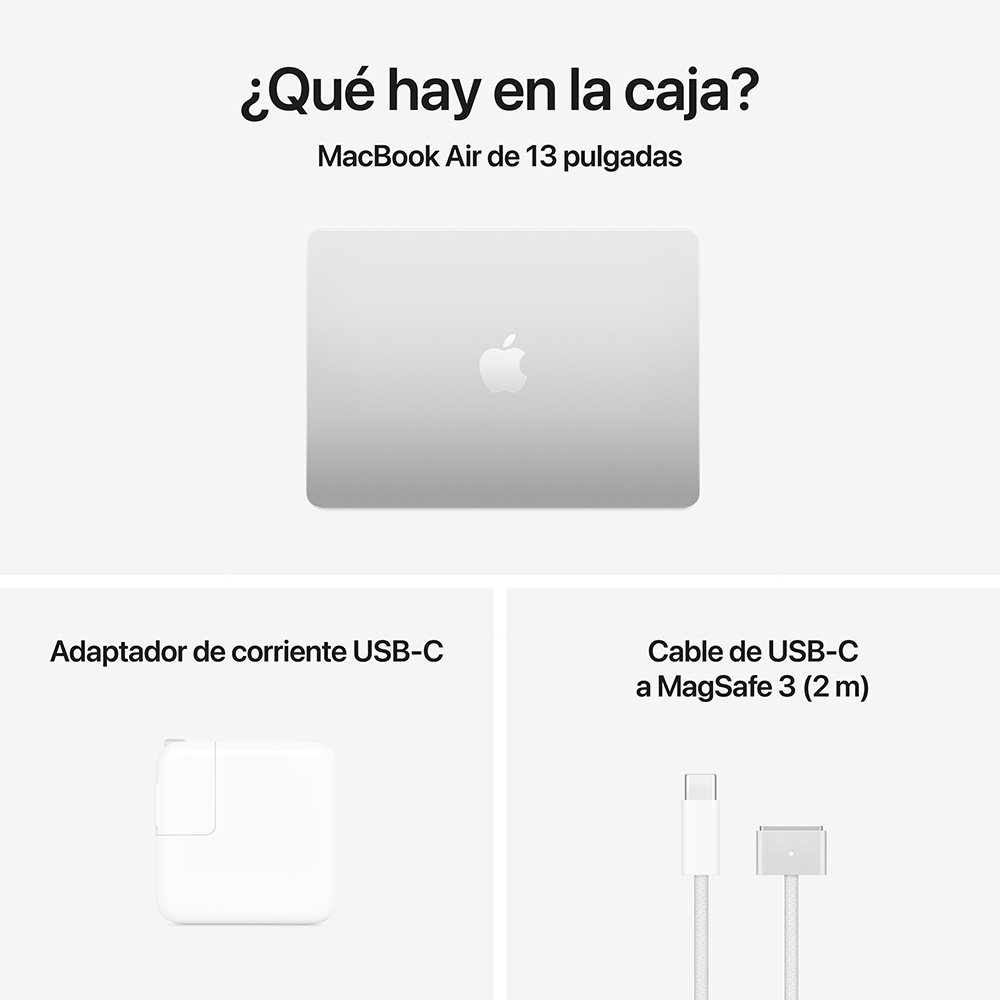 MacBook Air 13" M5 - 10 CPU, 10 GPU, 24GB, 1TB - Plata