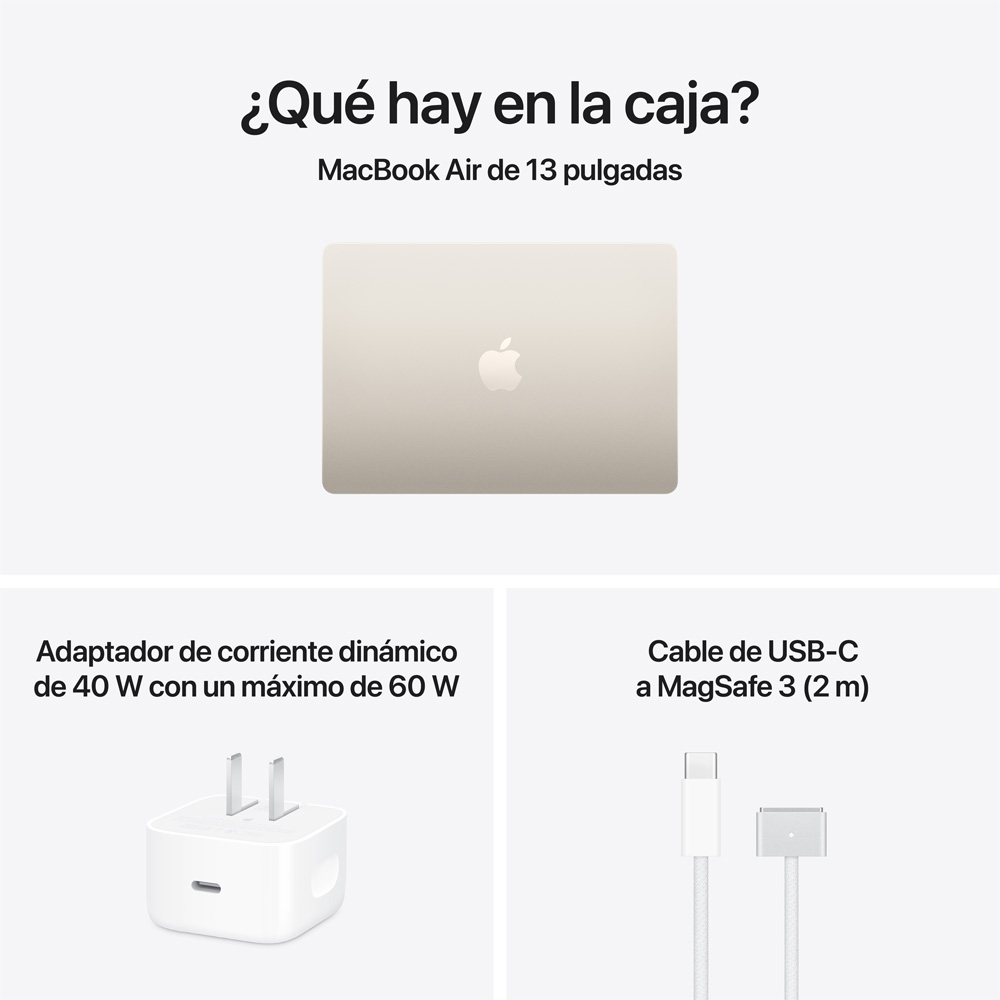 MacBook Air 13" M5 - 10 CPU, 10 GPU, 16GB, 1TB - Blanco estelar